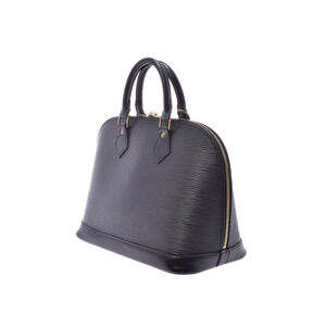 Louis Vuitton Epi Handbag Alma Leather Black